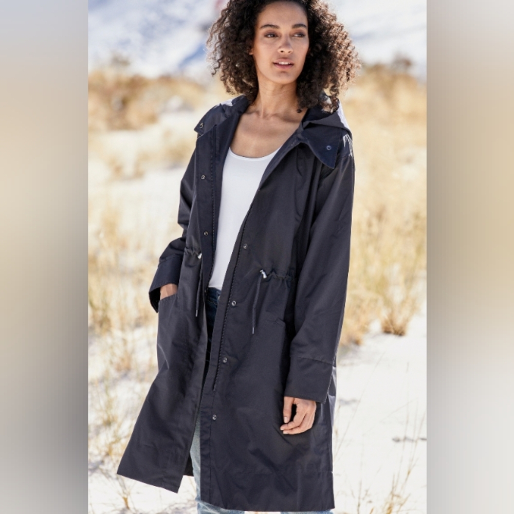 Peruvian Connection Hood River Anorak Rain Jacket Raincoat Size Large
